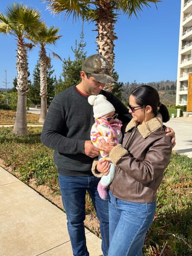 Customer photo review of Chaqueta Pu Cuello Chiporro Brown