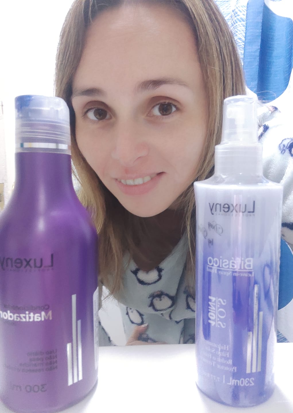 Customer photo review of Acondicionador Matizador Platinum 300 ml