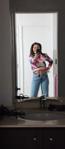 Customer photo review of Pantalón Tiro Bajo