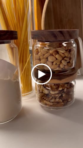 Customer video review of Glass Acacia Pantry Jars