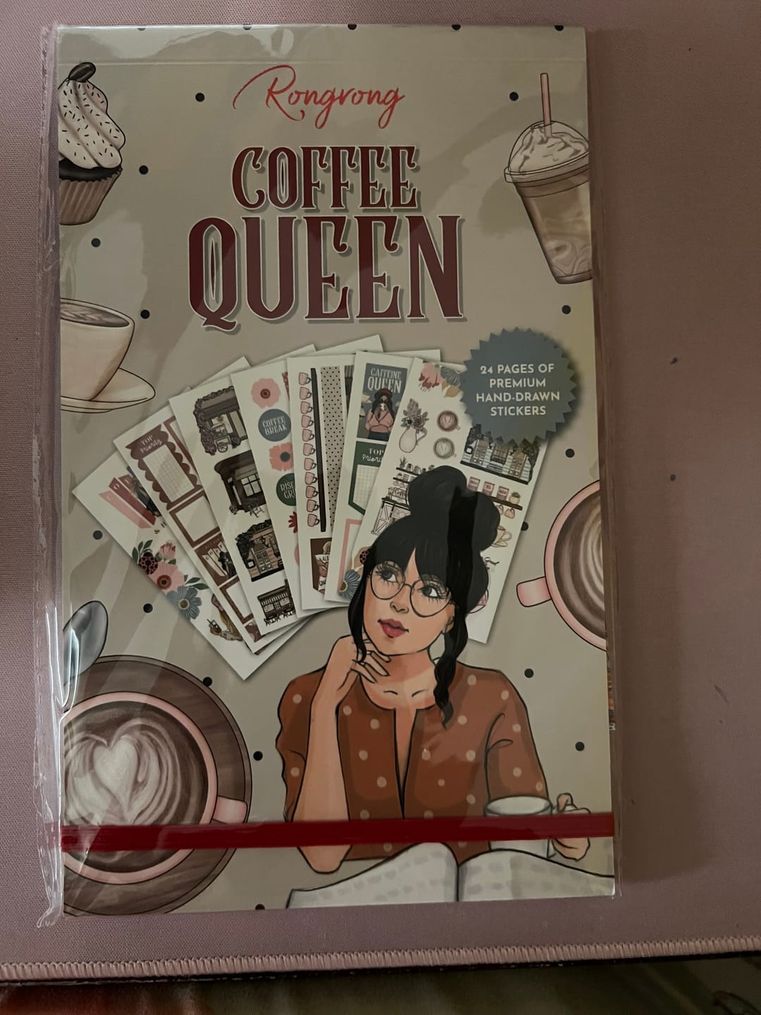 Customer photo review of Coffee Queen Planner Sticker Book