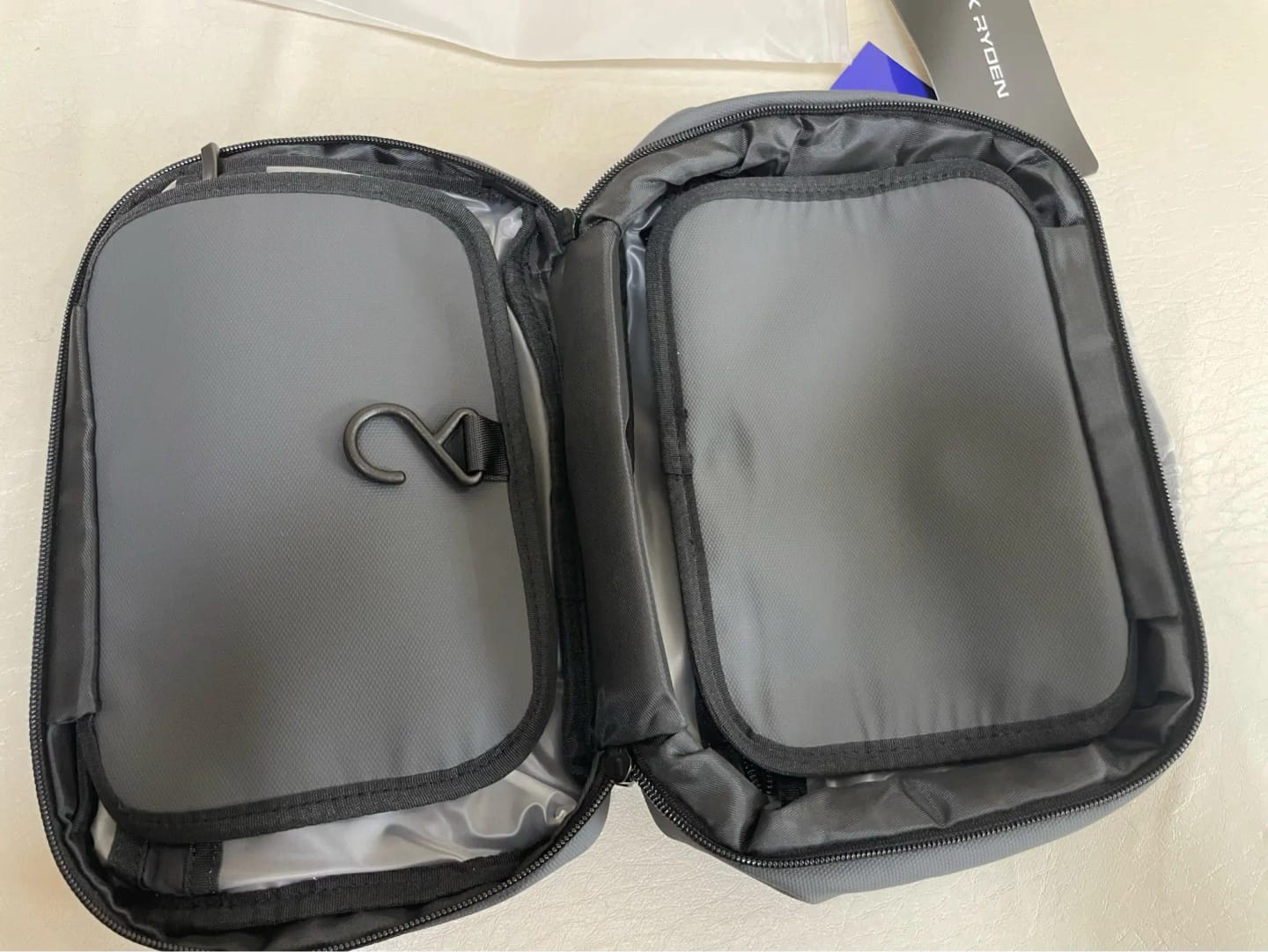 Customer photo review of Compact Size and Large Capacity Multi-Layer Paged Washbag