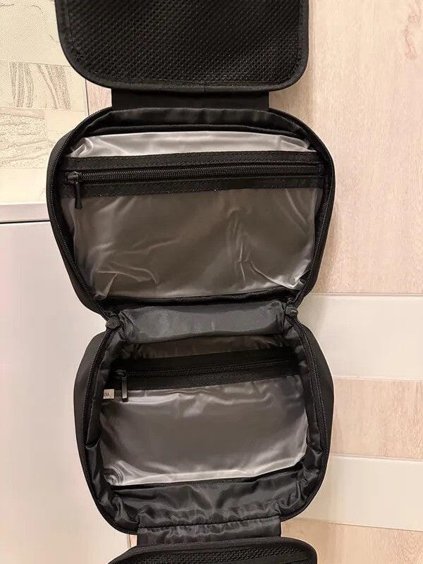 Customer photo review of Compact Size and Large Capacity Multi-Layer Paged Washbag