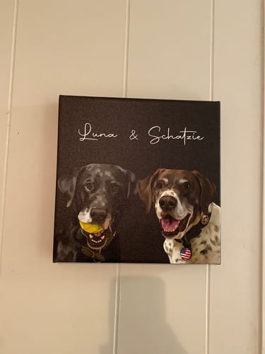 Customer photo review of Pet Art Canvas Wrap