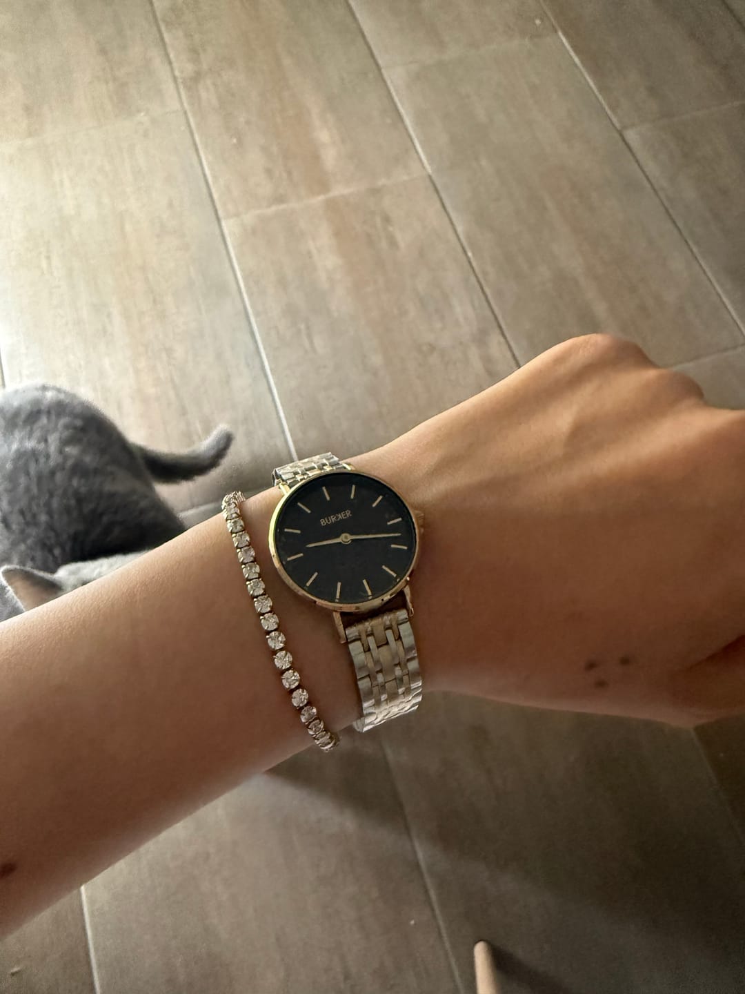 Customer photo review of Ruby Petite Black Gold Silver