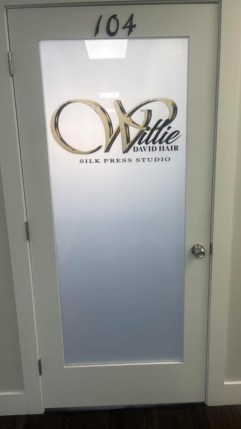 Customer photo review of Custom Clear Window Decals
