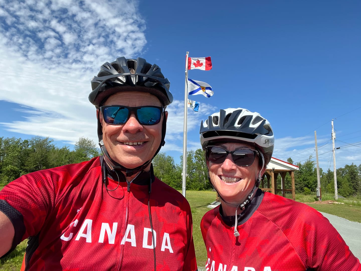 Customer photo review of Canada Maple Leaf Cycling Jersey