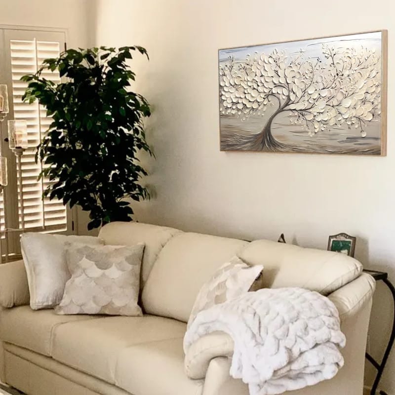 Customer photo review of Tree Textured Painting Canvas #TP015
