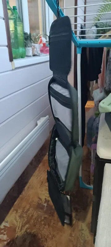 Customer photo review of Compact Size and Large Capacity Multi-Layer Paged Washbag