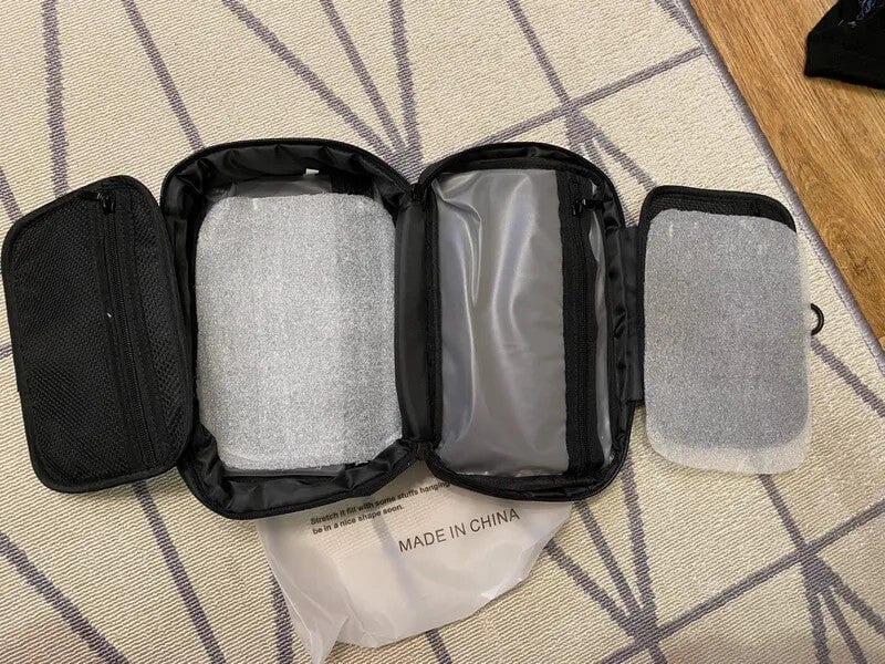 Customer photo review of Compact Size and Large Capacity Multi-Layer Paged Washbag