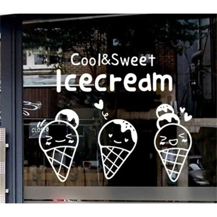 Customer photo review of Custom Clear Window Decals