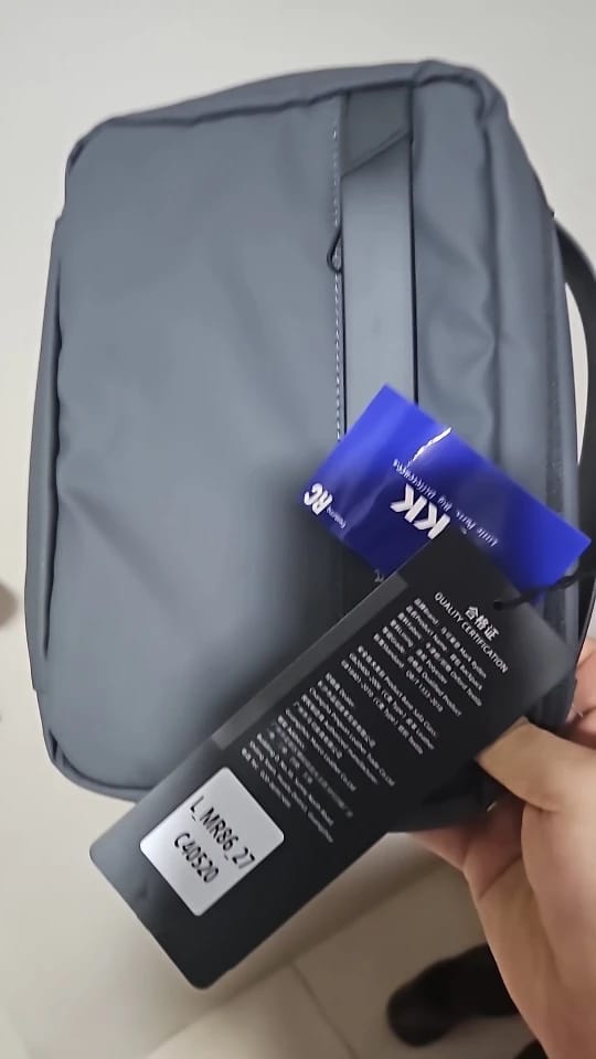 Customer photo review of Compact Size and Large Capacity Multi-Layer Paged Washbag