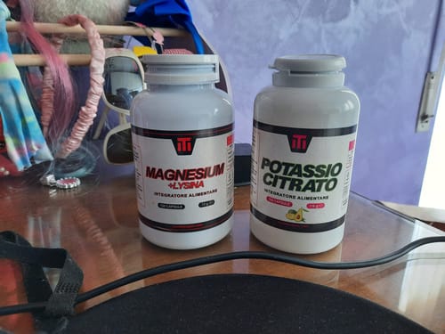 Customer photo review of Potassio Citrato puro al 100% - 160 cps