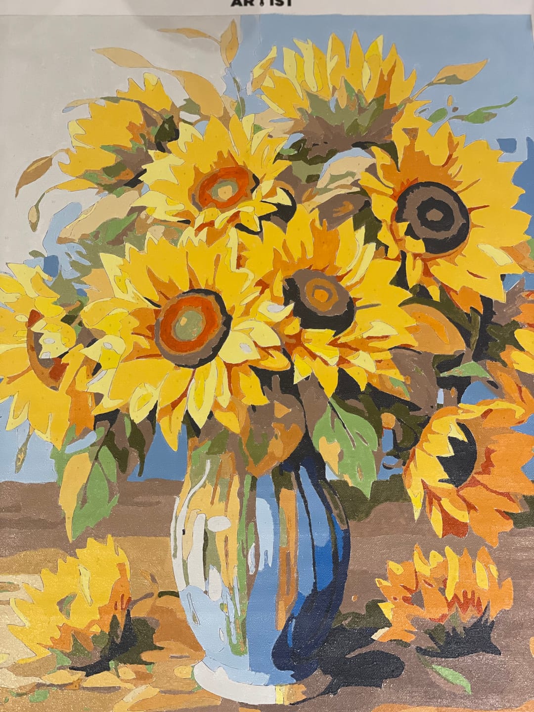 Customer photo review of Vase of Golden Blooms
