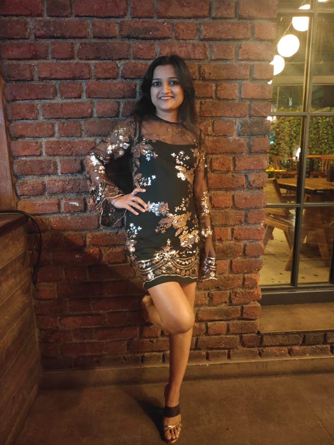 Customer photo review of Rome Sequined Dress