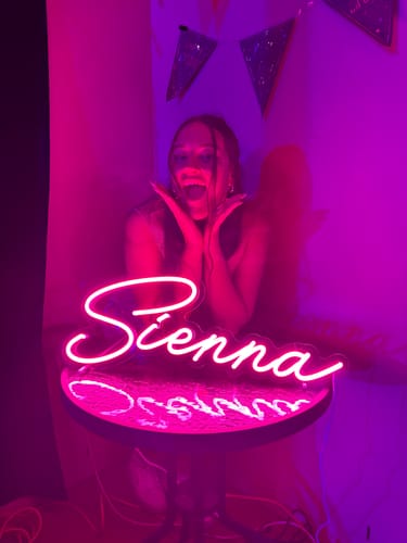 Customer photo review of Custom Neon Signs