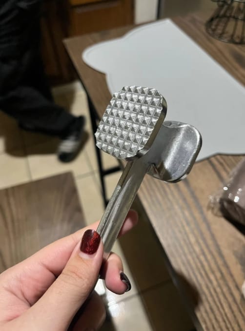 Customer photo review of Double Sided Meat Tenderizer