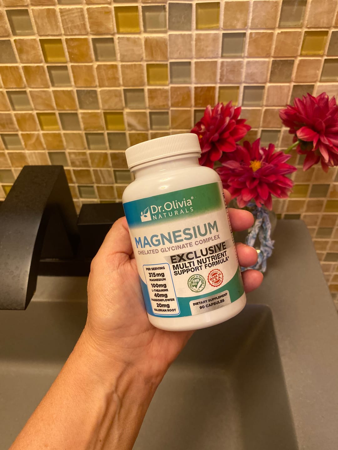 Customer photo review of Magnesium Glycinate - Chelated Complex
