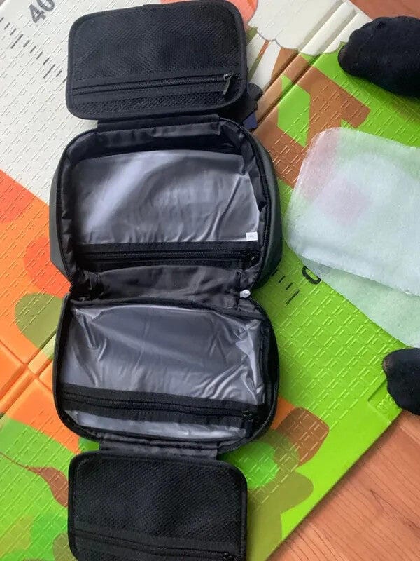 Customer photo review of Compact Size and Large Capacity Multi-Layer Paged Washbag