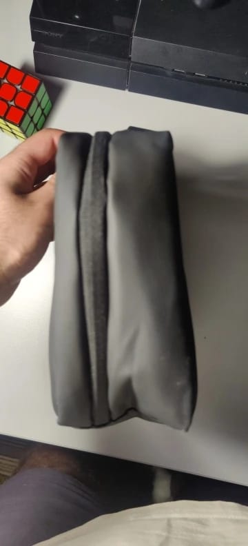 Customer photo review of Compact Size and Large Capacity Multi-Layer Paged Washbag