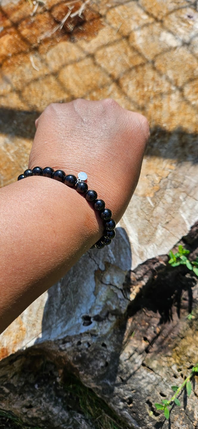 Customer photo review of Black Tourmaline Bracelet