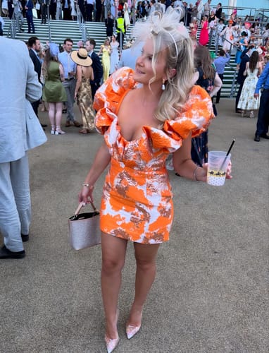 Customer photo review of Jasmin orange  Ruffle (Next Day Delivery available  )