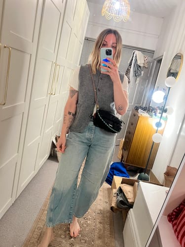 Customer photo review of Staple Wool Gilet - Grey