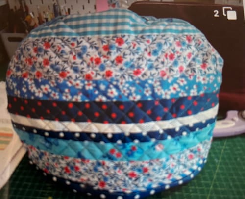 Customer photo review of Tea Cozy Downloadable PDF Quilt Pattern