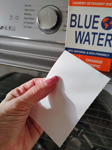 Customer photo review of Our Detergent Sheets