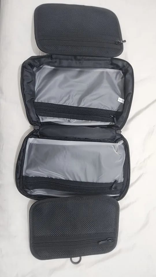 Customer photo review of Compact Size and Large Capacity Multi-Layer Paged Washbag