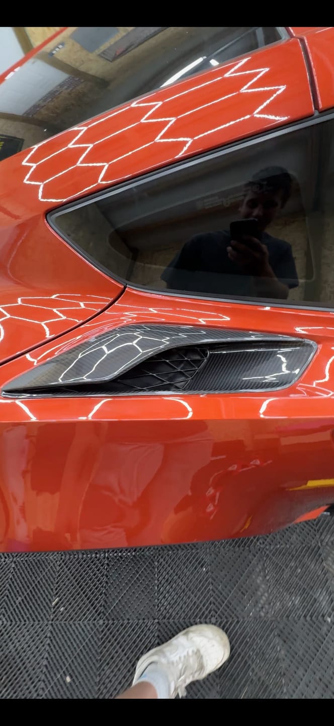 Customer photo review of Corvette C7 Rear Quarter Intake Vents