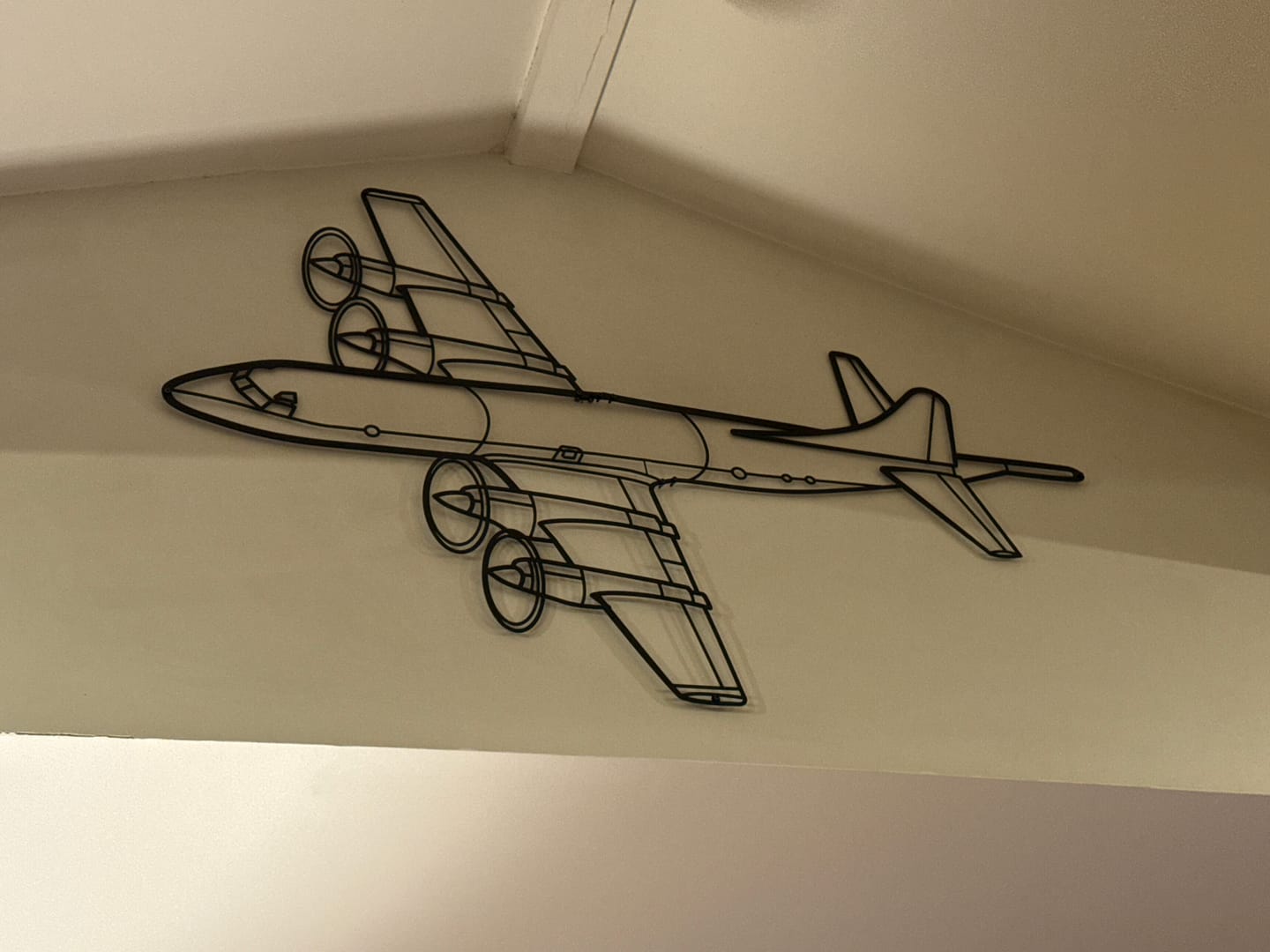 Customer photo review of P-3C Orion Angle Metal Aircraft Wall Art - NCP0109