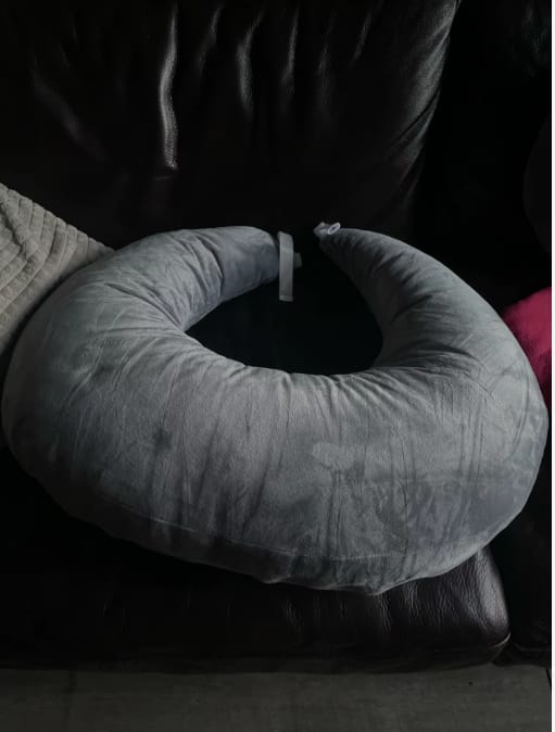 Customer photo review of Crochet & Knit Support Pillow