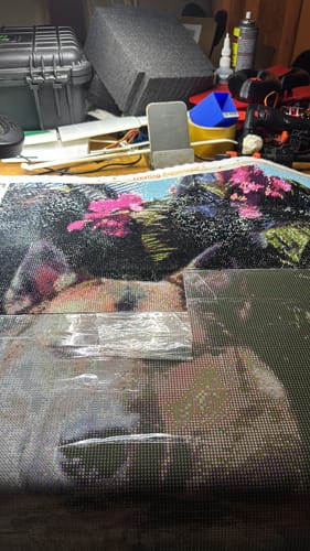 Customer photo review of Eigen Foto Diamond Painting