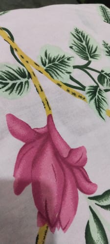 Customer photo review of 3 Pcs Premium Printed Bedsheet Set - 1273