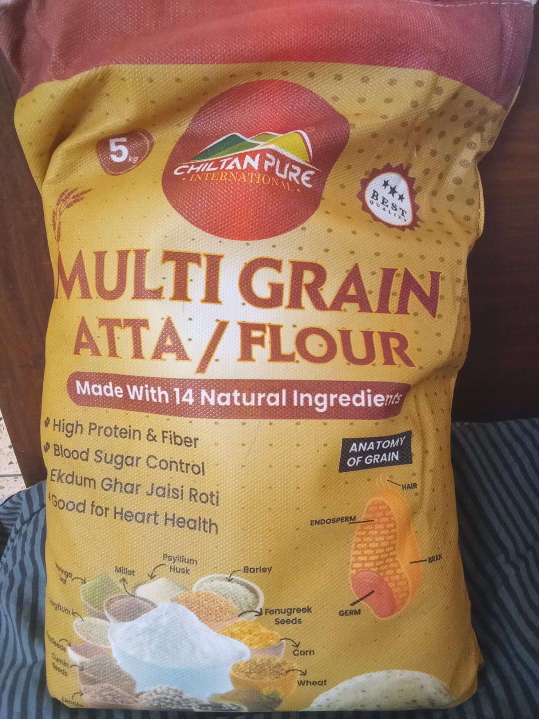 Customer photo review of Multi Grain Atta / Flour - Made with 14 Natural Ingredients