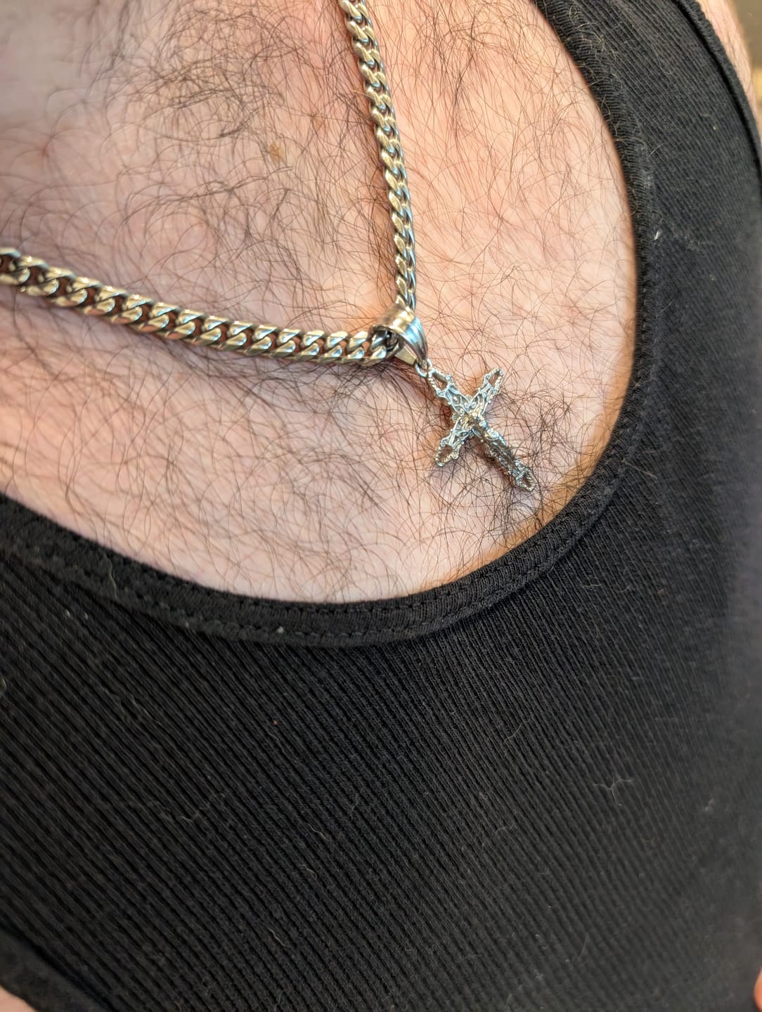 Customer photo review of CRUCIFIX CROSS PENDANT