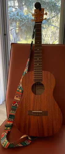 Customer photo review of BB Worth Brown Baritone Ukulele Strings DGBE Tuning Fluorocarbon 2 Restrings per Packet