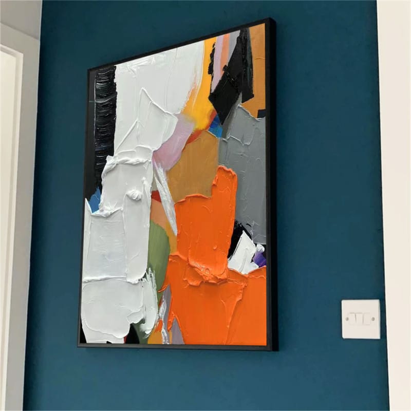 Customer photo review of Abstract Textured Painting Canvas #AT002