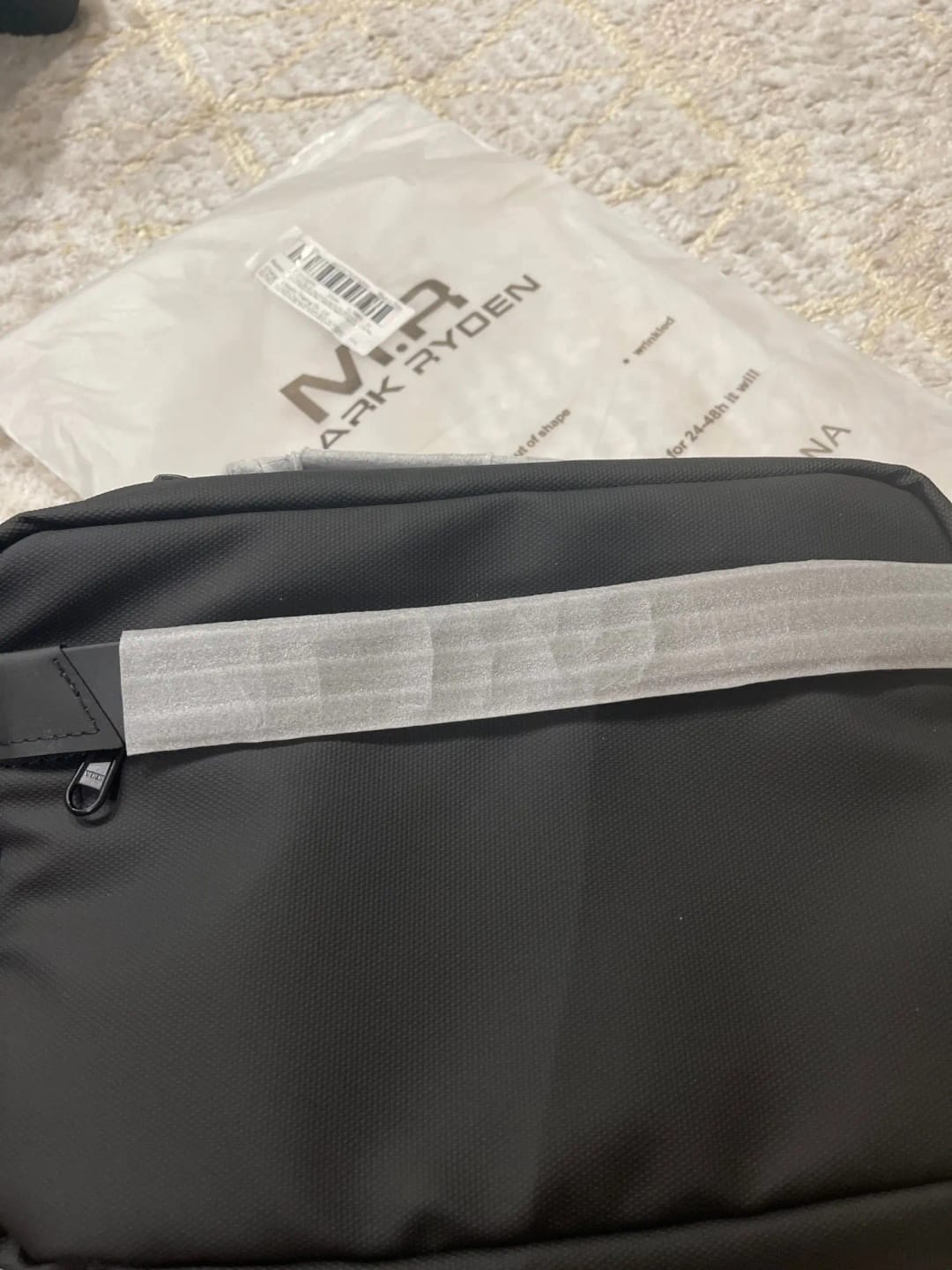 Customer photo review of Compact Size and Large Capacity Multi-Layer Paged Washbag
