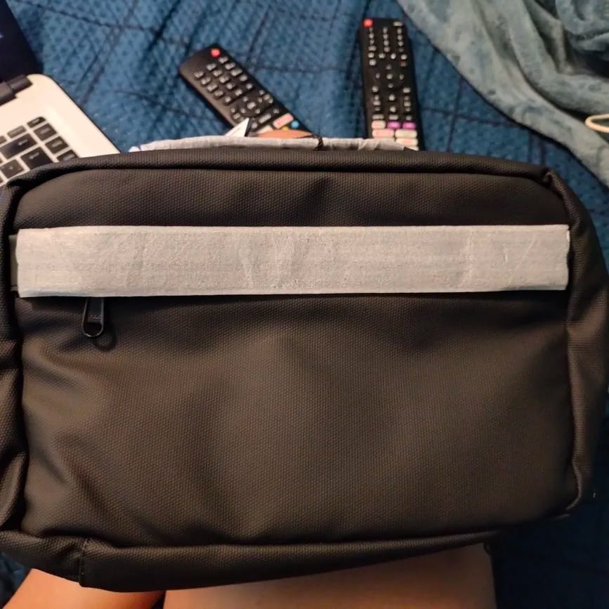 Customer photo review of Compact Size and Large Capacity Multi-Layer Paged Washbag