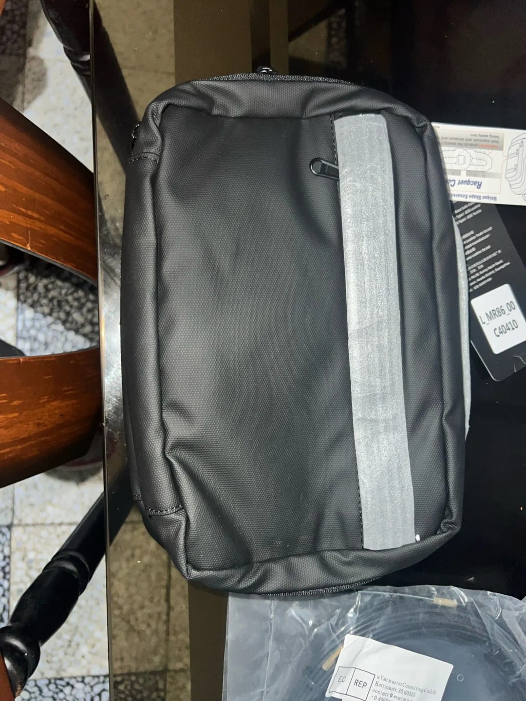 Customer photo review of Compact Size and Large Capacity Multi-Layer Paged Washbag