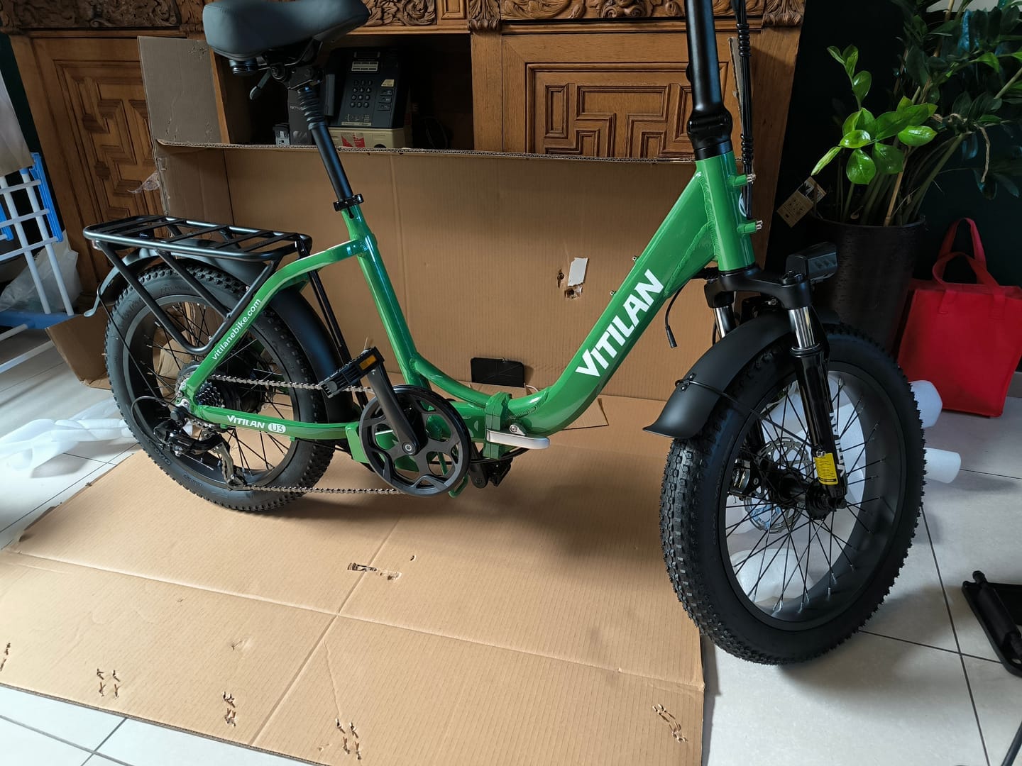 Customer photo review of U3 Full Suspension Foldable Fat Tire Electric Bike