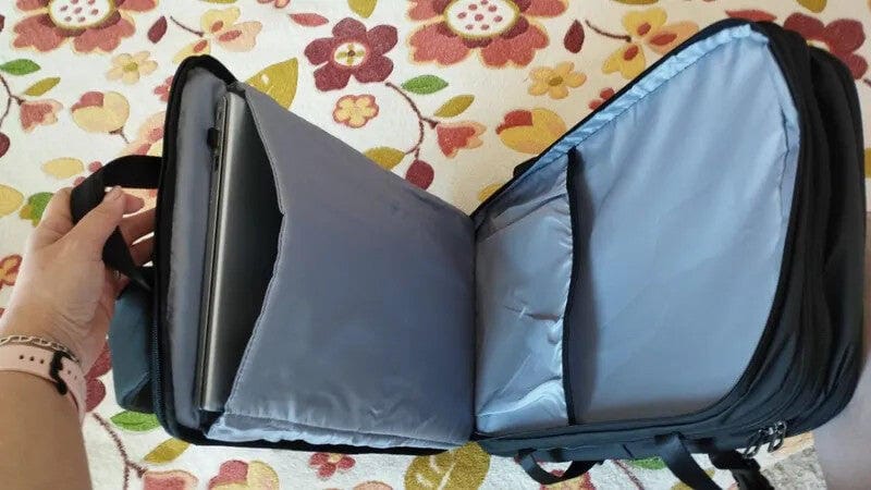 Customer photo review of Pathrato: Multi-layered Compartments With Minimalistic Design Backpacks