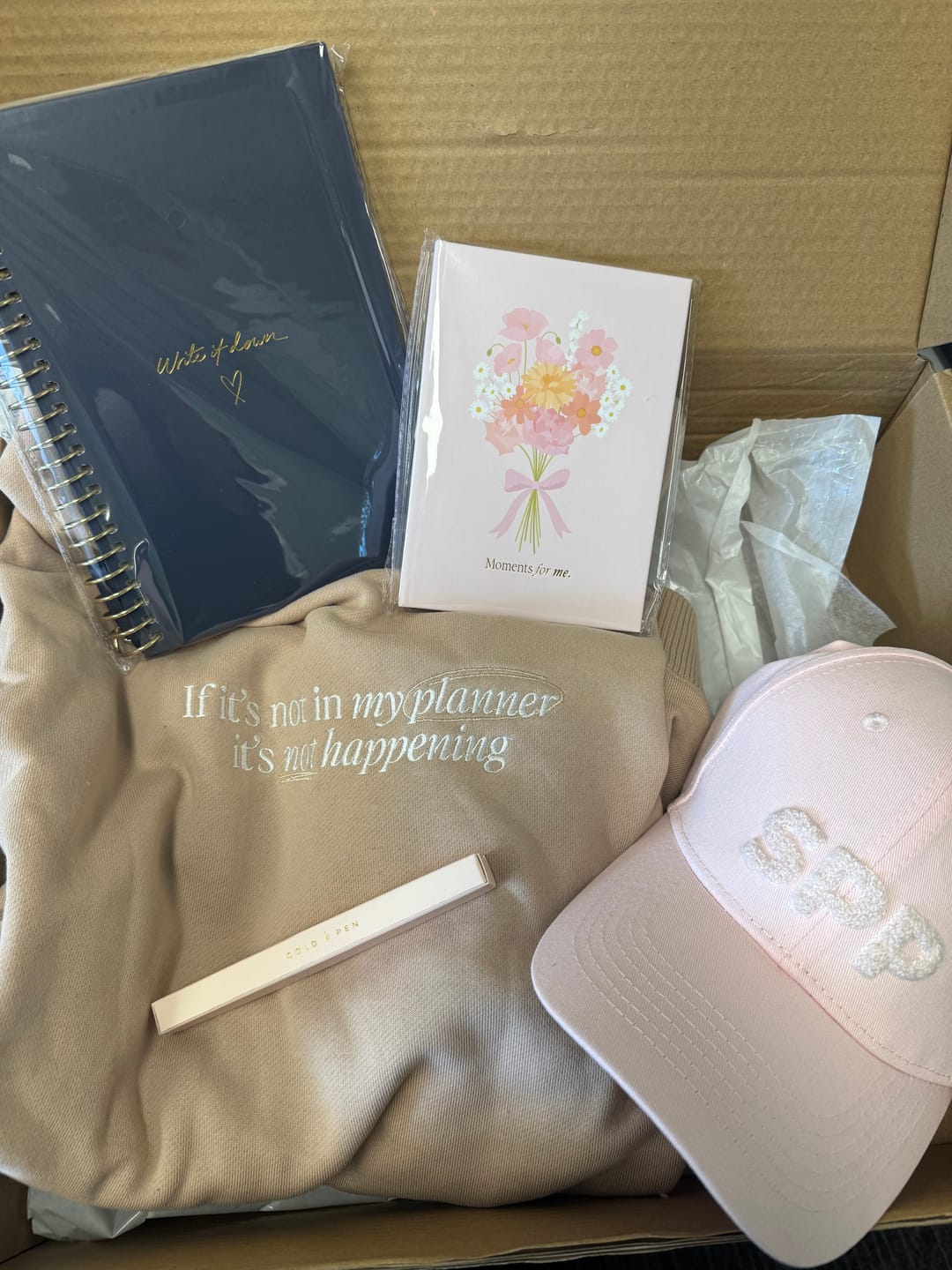 Customer photo review of Write it Down Notebook - Navy