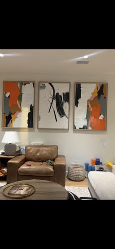 Customer photo review of Vibrant Symphony in Abstract