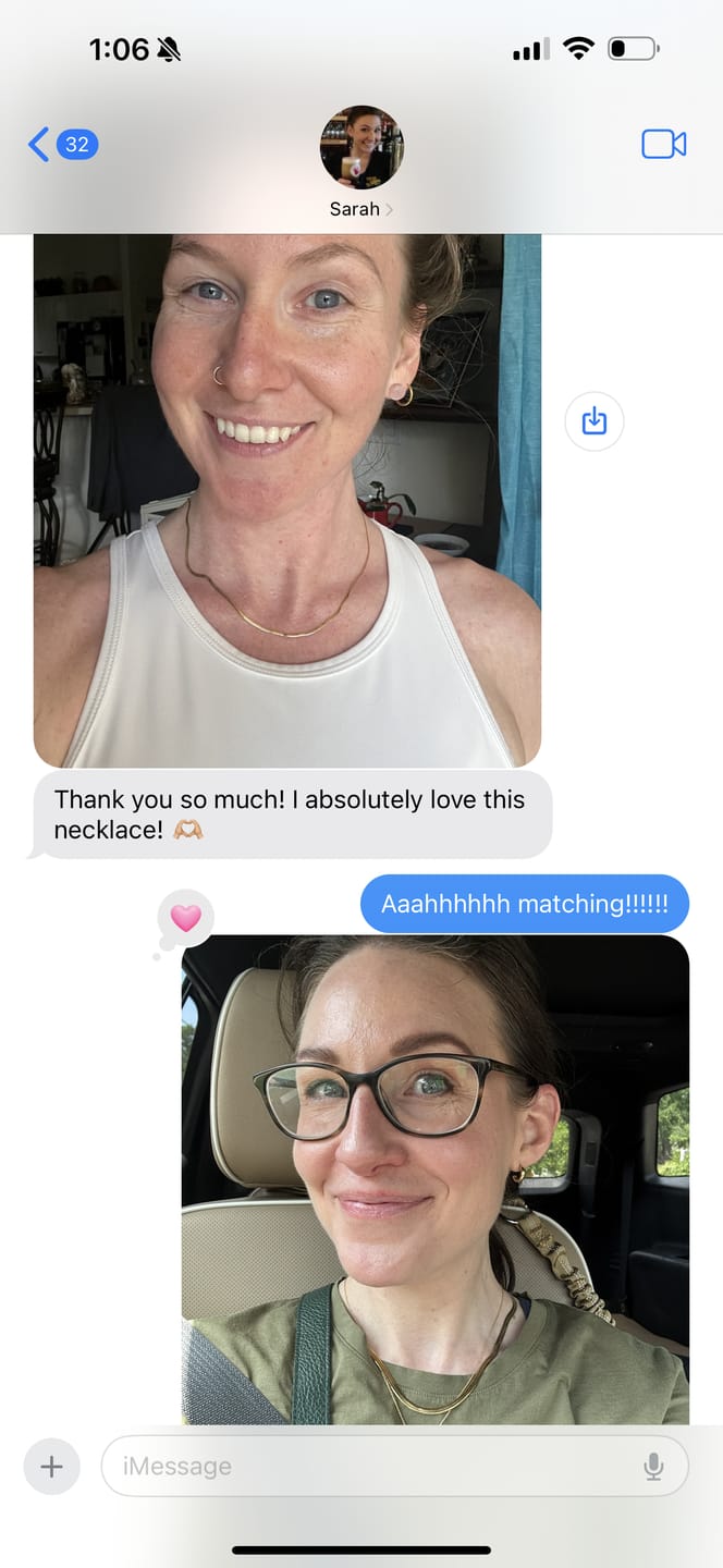 Customer photo review of Fine Essentials Necklace