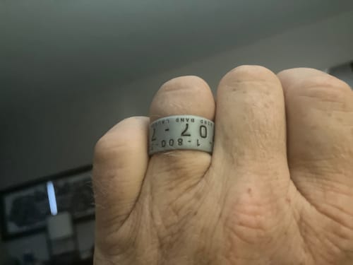 Customer photo review of Men's Silicone Duck Band Ring