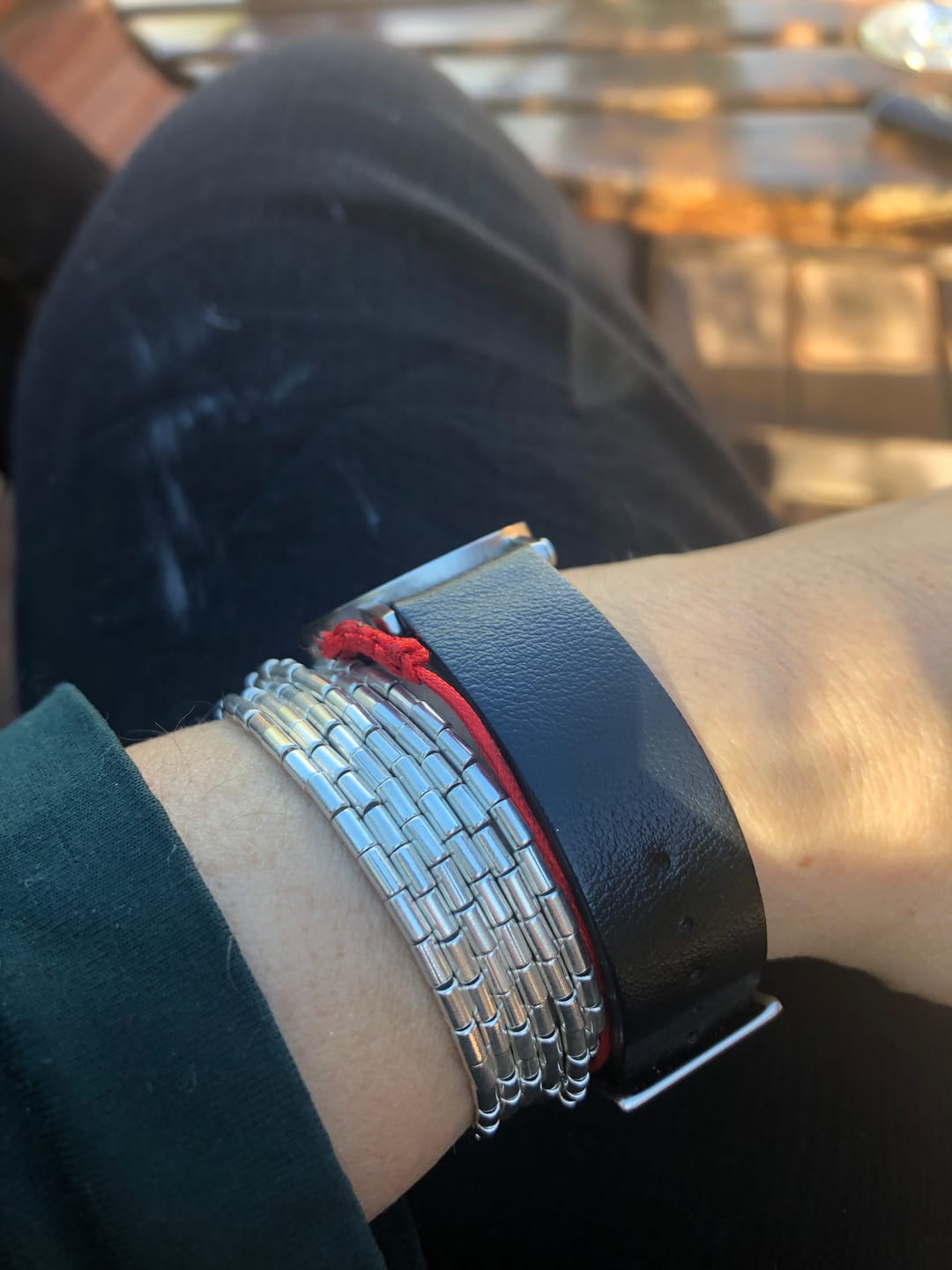 Customer photo review of Pulsera o collar Mostacilla Tubo Retro