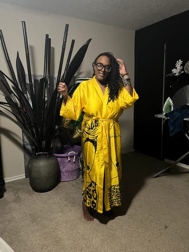 Customer photo review of Mahogany Kimono